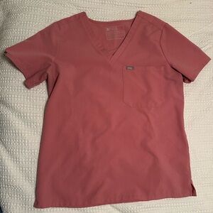 Figs mauve Caterina one pocket scrub top
